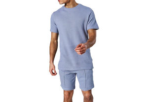 Logo personnalisé 100% coton ensemble t-shirt et short de sport d'été de haute qualité pour short d'athlétisme ou de fitness - Product Image 6