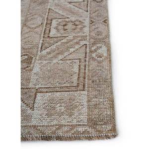 พรมขนสัตว์ถักมือสีเบจและสีน้ำตาล ลายเรขาคณิต สำหรับห้องนั่งเล่น บ้าน และรถยนต์ ขนาด 9x12 รุ่น Pae-4040 - Product Image 4