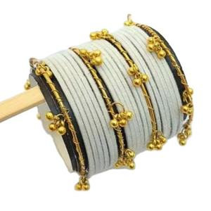 Servicios de Fabricación Profesional de Juegos de Brazaletes Kashmiris de Acero Inoxidable con Diseño de Bordado Personalizado de Alta Calidad para Bodas (Churiya) - Product Image 1