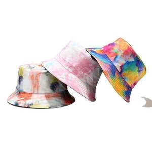 Chapeau seau tie-dye réversible double face à la mode personnalisé style pêcheur en fourrure de soie et nylon pour le cyclisme décontracté usage quotidien - Product Image 3