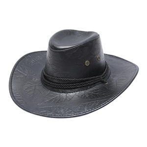 Nuevos sombreros de vaquero de cuero al aire libre para hombres de vaquero occidental personalizados Sombreros de vaquero en cuero genuino Sombreros de moda al por mayor - Product Image 3