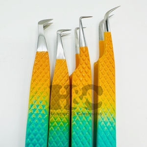 New Arrival <b>Tweezers</b> Custom Logo Eyelash <b>Tweezers</b> Silver Tip Lash Extension <b>Tweezer</b> with Pointed Tip Sustainable mink - Product Image 2