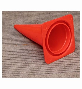 Venta superior 750mm naranja reflectante PVC tráfico cono directo del proveedor paquistaní equipo de seguridad cinta reflectante - Product Image 1