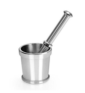 Mortier en aluminium en gros, broye facilement avec tradition, méthode de broyage traditionnelle, bol à mortier, bol à pilon, bol à écraser - Product Image 6