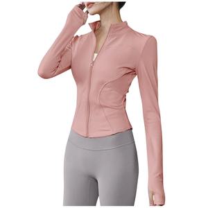 Top de Yoga Personalizado Transpirable de Nailon y Elastano, Chaquetas de Fitness para Mujer, Media Cremallera, Ligeras y Cómodas para Gimnasio y Entrenamiento - Product Image 5
