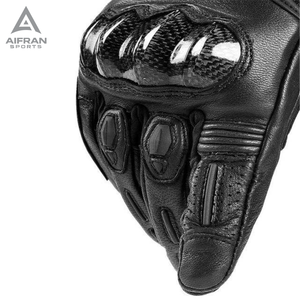 Gants de moto professionnels AIFRAN, gants de course personnalisés en cuir, protection rigide des doigts, respirants, pour motocyclistes - Product Image 2