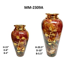 Luxury Green Marble Wholesale Stylish Flower <b>Vase</b> <b>Stand</b> Home Decor Flowers Pot <b>Vases</b> Luxurious Decorative Pots Hotel Tabletop - Product Image 6