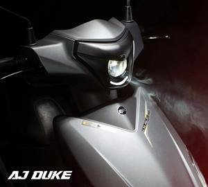 Sym Duke Motocicleta Dual Demon Eye Luz de circulación diurna Blanco natural con función de felicitación - Product Image 5
