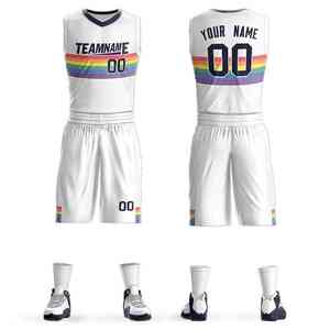 2025 vente en gros maillots de basket-ball personnalisés pour hommes Kit d'uniforme personnalisable pour les vêtements de basket-ball - Product Image 5