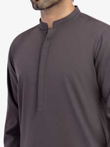 Shalwar Kameez Premium pour Hommes Pakistanais, Robe Traditionnelle Musulmane pour Mariage, Eid, Jumma, Port Quotidien, Casual, Marque Personnalisée - Product Image 3