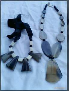 Collier en corne artistique d'inspiration vintage pour femmes fabriqué à la main en inde technique polie artisanat naturel bijoux de mode animaux - Product Image 3