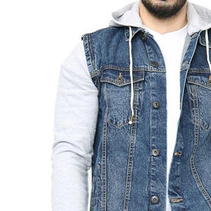 Chaqueta Vaquera para Hombre, Novedad 2026, Alta Calidad, Chaqueta Vaquera Personalizada al por Mayor, Chaquetas Vaqueras Lavadas Personalizadas para Hombre - Product Image 5