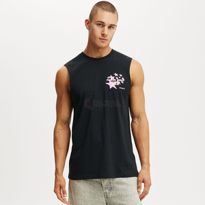 Gym Tank Tops 180GSM Blank Muscle Fit Running Training Fitness Camisetas sin mangas Fabricante - Product Image 2