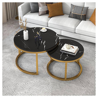 Table basse en marbre moderne et écologique, design compact, avec structure métallique, pour salon, qualité supérieure, best-seller