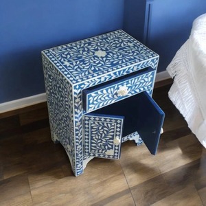 Charme Vintage et Moderne Combiné Luxe Bone Inlay Console Table avec un Design Floral Artistique Parfait Pour Chambre à Faible Coût - Product Image 2