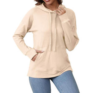 Womens heavy weight hoodie custom oversized cotton fleece pullover winter wear - Product Image 2