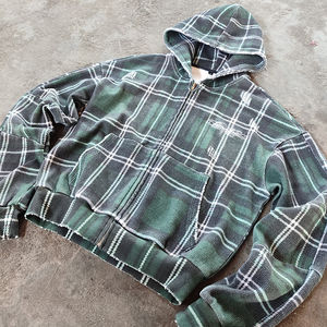 Wholesale Custom Cotton Streetwear Men <b>Hoody</b> Heavy weight <b>Vintage</b> Distressed <b>Zip</b> <b>up</b> Acid Wash Unisex Comfortable Men's <b>Hoodies</b> - Product Image 1