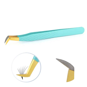 Nouvelles extensions de cils pince à épiler accessoires outil diamant poignée pince à sourcils avec emballage personnalisé écologique et Logo - Product Image 5