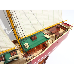 MODÈLE DE GRAND BATEAU LILA DAN-MODÈLE DE BATEAU ARTISANAT EN BOIS AVEC BATEAUX STAND-MODÈLE POUR LA DÉCORATION DE LA MAISON, LE CADEAU, LA COLLECTION - Product Image 4