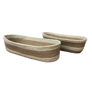 Natural Seagrass <b>Storage</b> <b>Basket</b> Spliced With Jute <b>Rope</b> <b>Basket</b> for Dining <b>Storage</b> Boxes for Kitchen With Lowest Factory Price - Product Image 5