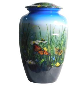 โกศบรรจุอัฐิอะลูมิเนียมรูปนกฮัมมิงเบิร์ด ผลิตในอินเดีย ดีไซน์ใหม่ โกศสำหรับใส่เถ้ากระดูก ขายส่ง โกศศพ ผลิตในอินเดีย - Product Image 4