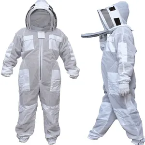 White Color Cotton Beekeeper Suits Bee suit
