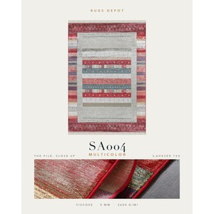 พรมวิสโคสขายส่ง SAHESER 100 SA004 หลายสี ผลิตด้วยเครื่องจักร พรมตุรกีสำหรับห้องนั่งเล่น โครงการโรงแรม - Product Image 2