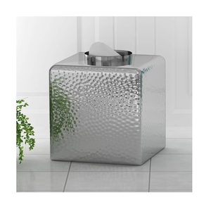 Caja de pañuelos Venta caliente Caja de pañuelos de acero inoxidable moderna Caja de pañuelos de acero para artesanías exigentes personalizadas de lujo - Product Image 1