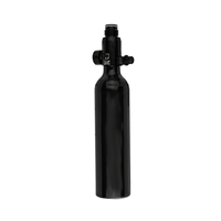 Bouteille d'air HPA en aluminium 13ci 3000psi rechargeable, certification CE/DOT, sécurité à double disque anti-éclatement, durée de vie de 15 ans pour le gaz