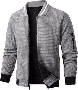 Chaqueta de exterior de invierno para hombre personalizada en línea, parches de chenilla con bordado de letras, chaqueta de hombre de béisbol de bombardero universitario - Product Image 5