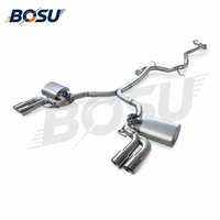 Kit de tuning racing OEM de haute qualité en acier inoxydable SS304 pour tuyau de silencieux arrière Audi A4 A5 2.0T B9 2017-2024