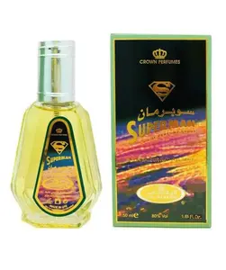 Eau de Perfume SUPERMAN by Al REHAB 50ML Arabic Man Oud Attar Oriental Dubai Arabic Halal perfumes