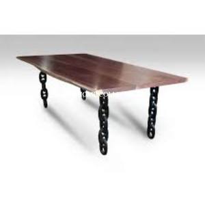 Table de salle à manger en bois et aluminium de bambou de la plus grande qualité Home Hotels and Resorts Center Table Furniture Unique Design Table - Product Image 2