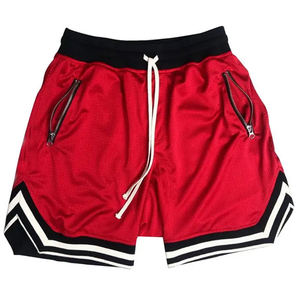 Pantalones Cortos de Baloncesto con Logotipo Personalizado, Diseño Liso, Doble Capa, Entrenamiento, Cargo, Diseño 2023, Pantalones Cortos de Malla para Hombre, Verano - Product Image 2