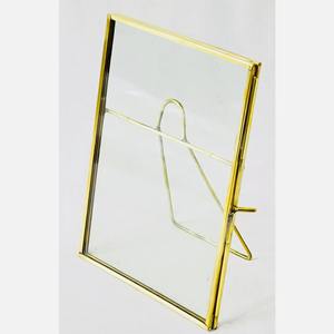 Metal Square Photo <b>Frame</b> with Transparent <b>Glass</b> Floating Design Eco-Friendly & Durable Geometric Pattern - Product Image 5