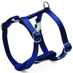 Correa personalizada de nailon y poliéster para mascotas de tejido liso OEM - Product Image 3