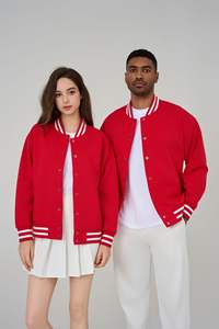 Chaqueta con letras abotonada y logotipo de equipo bordado personalizado abrigo de invierno de carreras de mezcla de algodón retro holgado con logotipo frontal - Product Image 2