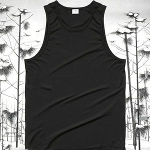 เสื้อกล้ามออกกำลังกายผู้ชายลายโลโก้แบบกำหนดเองสำหรับฤดูร้อนปี 2026 ผลิตจากโพลีเอสเตอร์ผสมคอตตอน เหมาะสำหรับการเพาะกาย ฟิตเนส และใส่ลำลองในยิม - Product Image 3