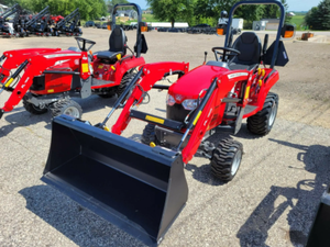Tracteur de jardin Massey Ferguson 25HP 4 roues motrices, boîte de vitesses rouge, tracteur multifonctionnel à roues - Product Image 4