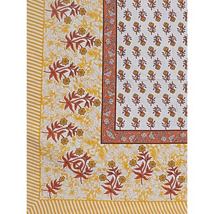 Juego de Sábanas Super King de 3 Piezas con Estampado Floral Amarillo, 100% Algodón, 240 Hilos, con 2 Fundas de Almohada y Edredón para Uso Doméstico (SHKV1092) - Product Image 5
