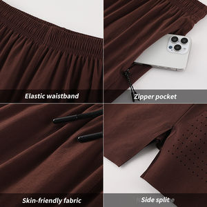 Pantalones Cortos Deportivos para Hombre, Verano 2026, Nailon/Spandex, Impermeables, Resistentes al Viento, Ecológicos, Transpirables, de Secado Rápido, Cintura Media con Cordón Ajustable - Product Image 6