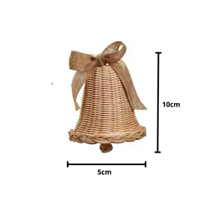 Mejor precio Tendencia Vietnam Campana tejida a mano Decoración de árbol de Navidad Ecológico Natural Creativo para colgar en el hogar MOQ 100PCs - Product Image 4