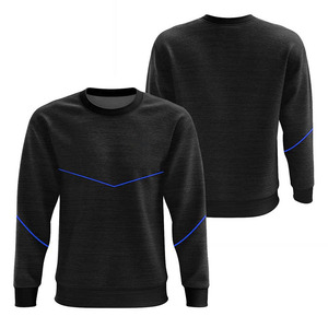 Pull à col rond en polaire de polyester brossé, vêtements de sport unisexe, écologique, respirant, léger, couleur et taille personnalisées, pull GAA - Product Image 3