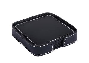 Sous-verres à thème de luxe Meilleur modèle Sous-verres en cuir gaufré Design tendance à la mode Accessoires de cuisine et de table - Product Image 3