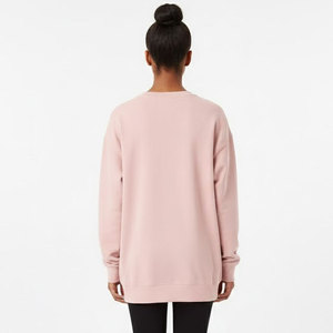 Sweat-shirt décontracté tendance pour femme, coupe classique, en polaire doux, écologique, avec décoration en strass, pour un look streetwear d'hiver - Product Image 2