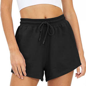 Short de survêtement personnalisé à taille haute pour femmes en coton éponge français décontracté Plus Size Plain Digital Printing Shorts pour femmes - Product Image 5