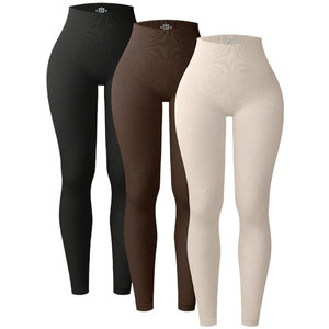 Leggings de yoga pour femmes, tissu extensible, vêtements de sport, design personnalisé disponible, prix direct d'usine, qualité garantie, vêtements de saison - Product Image 2