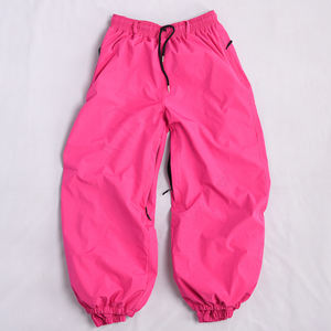 Venta al por mayor pantalones de esquí transpirables totalmente impermeables High Street Cargo pierna ancha ropa de calle suelta pantalones de snowboard para Uniesx - Product Image 1