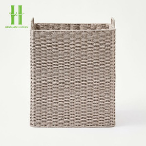 Eco-friendly Minimalist Paper <b>Rope</b> Woven Storage <b>Basket</b> Toys Organizer Stackable Storage Box Collapsible <b>Laundry</b> Storage <b>Basket</b> - Product Image 3