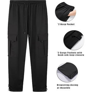 Pantalons décontractés multi-poches pour hommes de grande taille Outwear Pantalons d'hiver droits téléchargés par Dress Sports - Product Image 5